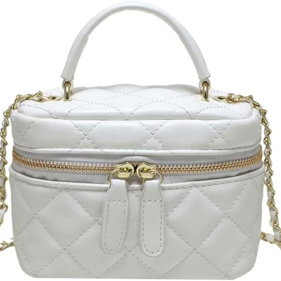 Neiman Marcus White Top Handle Crossbody Bag - Picture 5 of 5